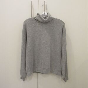 Revamped Grey Turtle-Neck Top